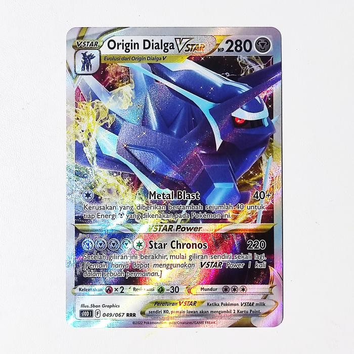 Origin Dialga VSTAR RRR 049/067 S10D - Kartu Pokemon Indonesia