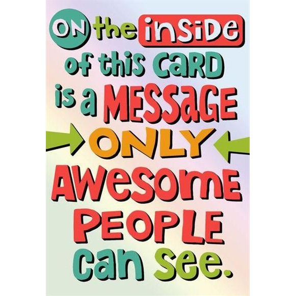 lyigyophile GREETING CARD- HALLMARK- KARTU UCAPAN- BIRTHDAY CARD- AWESOME PEOPLE