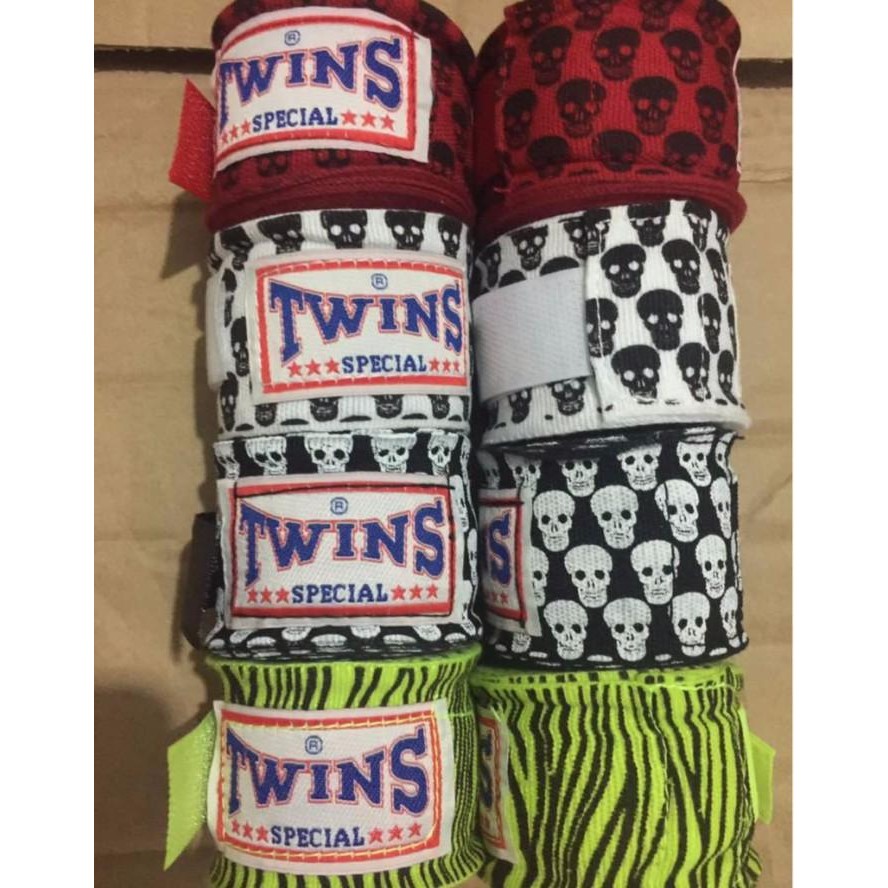 Dijuall  Handwrap Twins Motif skull merah putih 5 meter