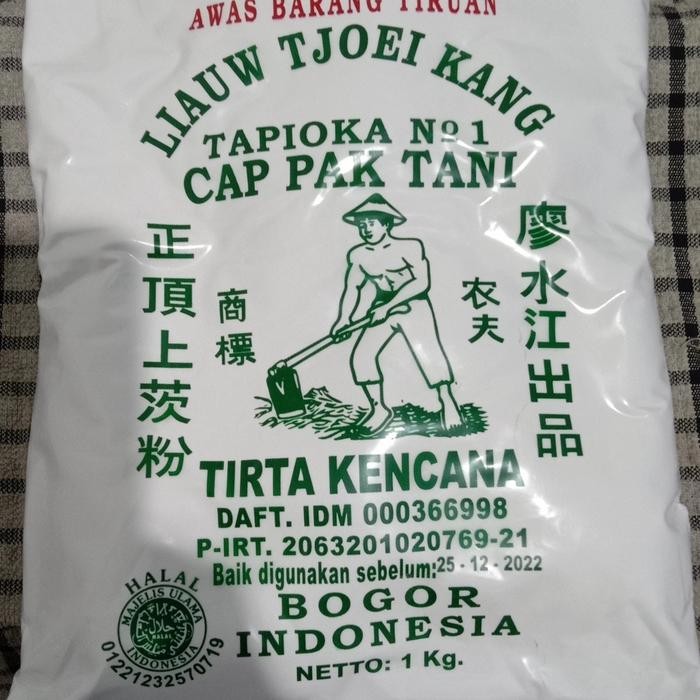 

Viral Sagu Liauw Tjoe Kang /Cap Pak Tani/Tapioka 1Kg Packing Aman