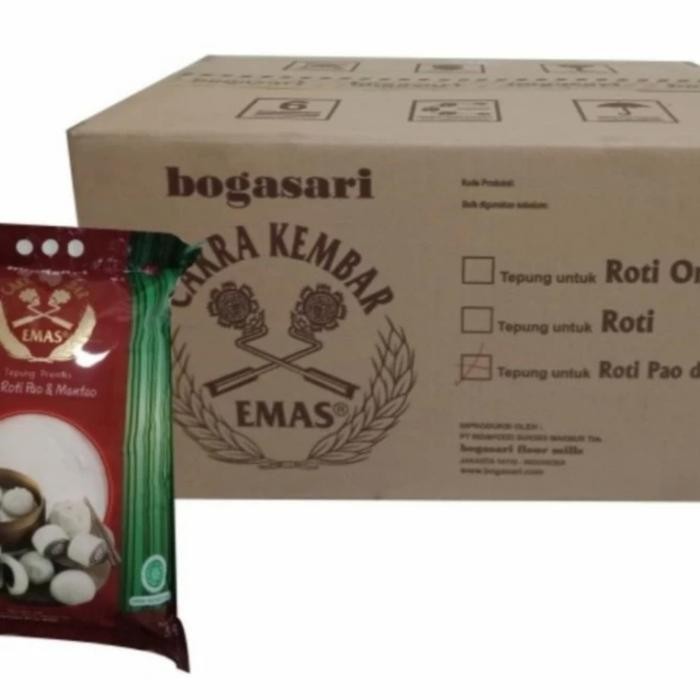 

Ready Stock Tepung Terigu Cakra Kembar Emas Pao Dan Mantao 5 Kg Packing Aman