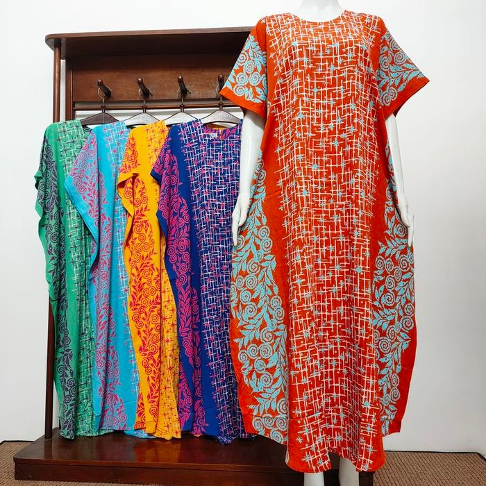 Terbaru Batik Ais Daster Panjang Semata Kaki Longdress Lowo Jumbo Premium Baru Original