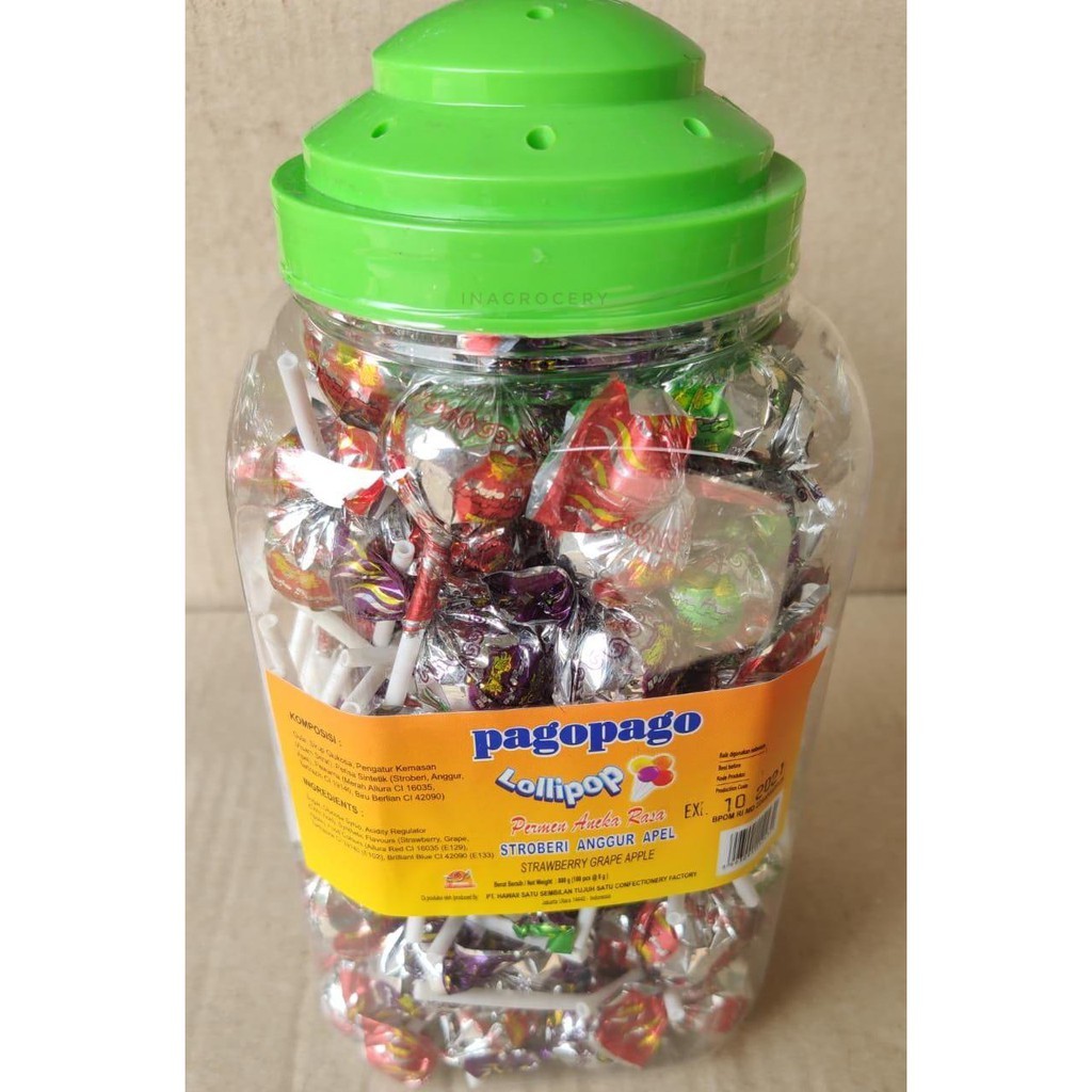 

PAGOPAGO LOLLIPOP TOPLES 3RASA 800gr
