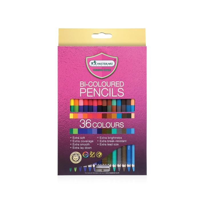 

[Master Art] Pensil Warna (Colour Pencil) Professional Bi-Coloured 36 Colours