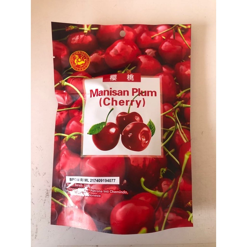 

Chen Liang ji Manisan Plum / Manisan buah Cherry/ manisan enak 220g