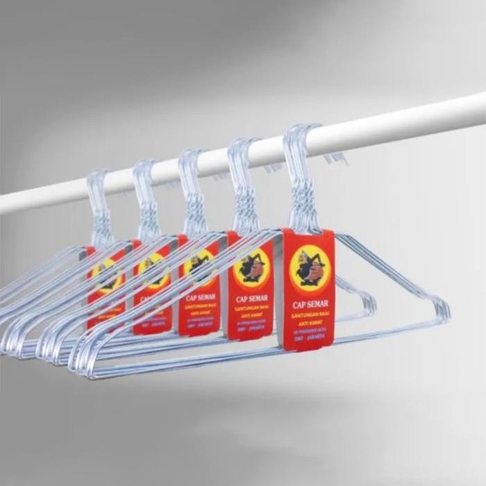 PREMIUM Hanger Baju Jemuran - Gantungan Baju Besi / Kawat - Hanger Kawat Gantungan Baju Untuk