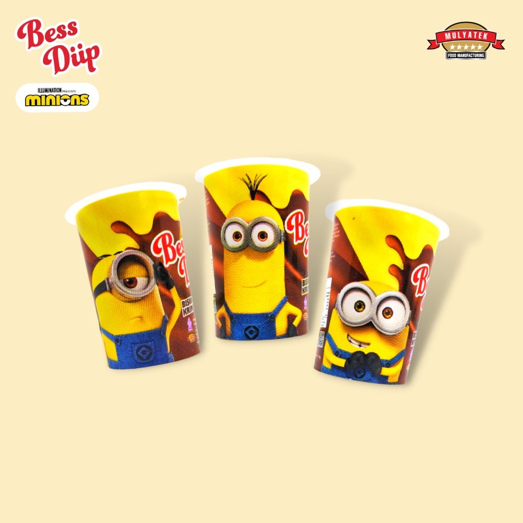 

Bess Diip Minions Chocolate Snack Mini Coklat Biskuit Biscuit Minion - 12 pcs