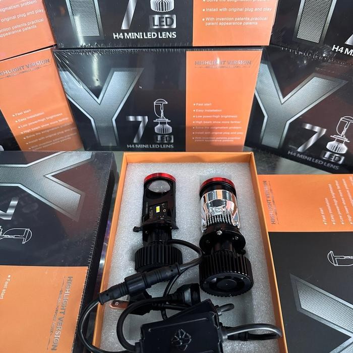 PREMIUM Lampu utama H4 Y7 mini projie