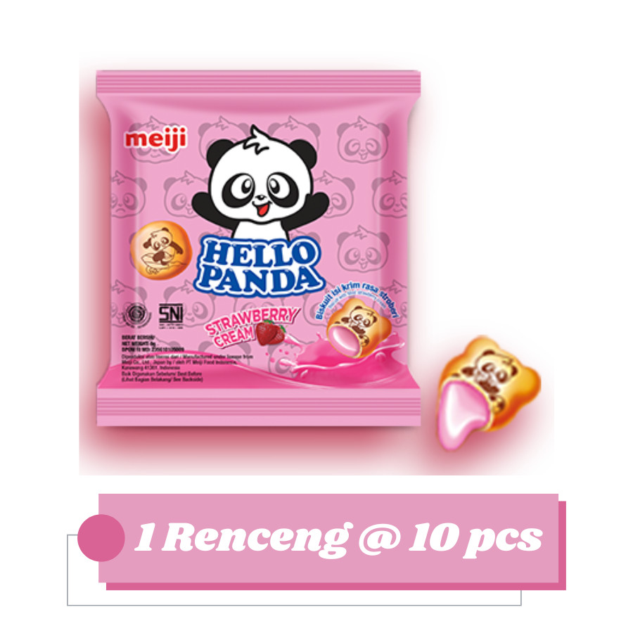 

[ BERKAH ] HELLO PANDA ISI 10 @ 10 GR MILK COKLAT STRAWBERRY COOKIES AND CREAM DOUBLE CHOCO SUSU