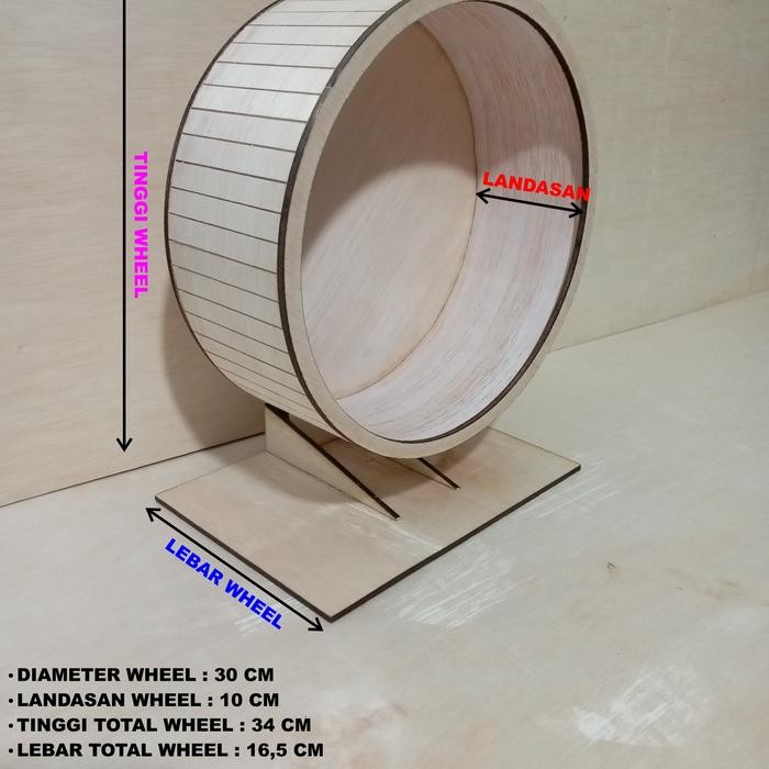 PREMIUM Rolling wheel landak mini diameter 30cm / mainan landak mini