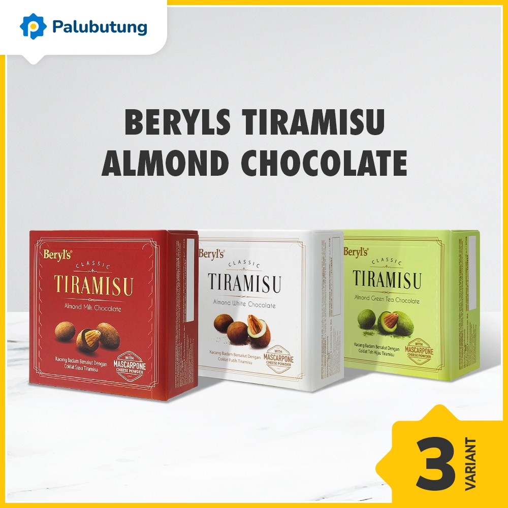 

PALUBUTUNG - Beryls Almond Chocolate 65g Malaysia - Milk Chocolate, White Chocolate, Green Tea