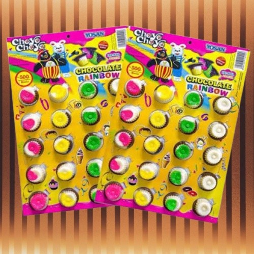 

Choyo - Choyo Coklat Rainbow isi 20 pcs / Coklat Jadul BPOM / Coklat Jadoel Enak Murah