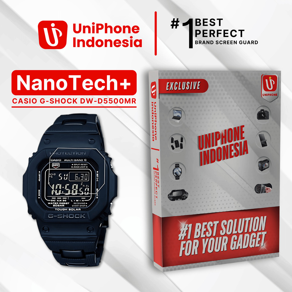 UniPhon EPU BIO GENESIS Hydrogel for Casio Smartwatch G-Shock DW-D5500MR / Screen Guard (Nanotech+ 1