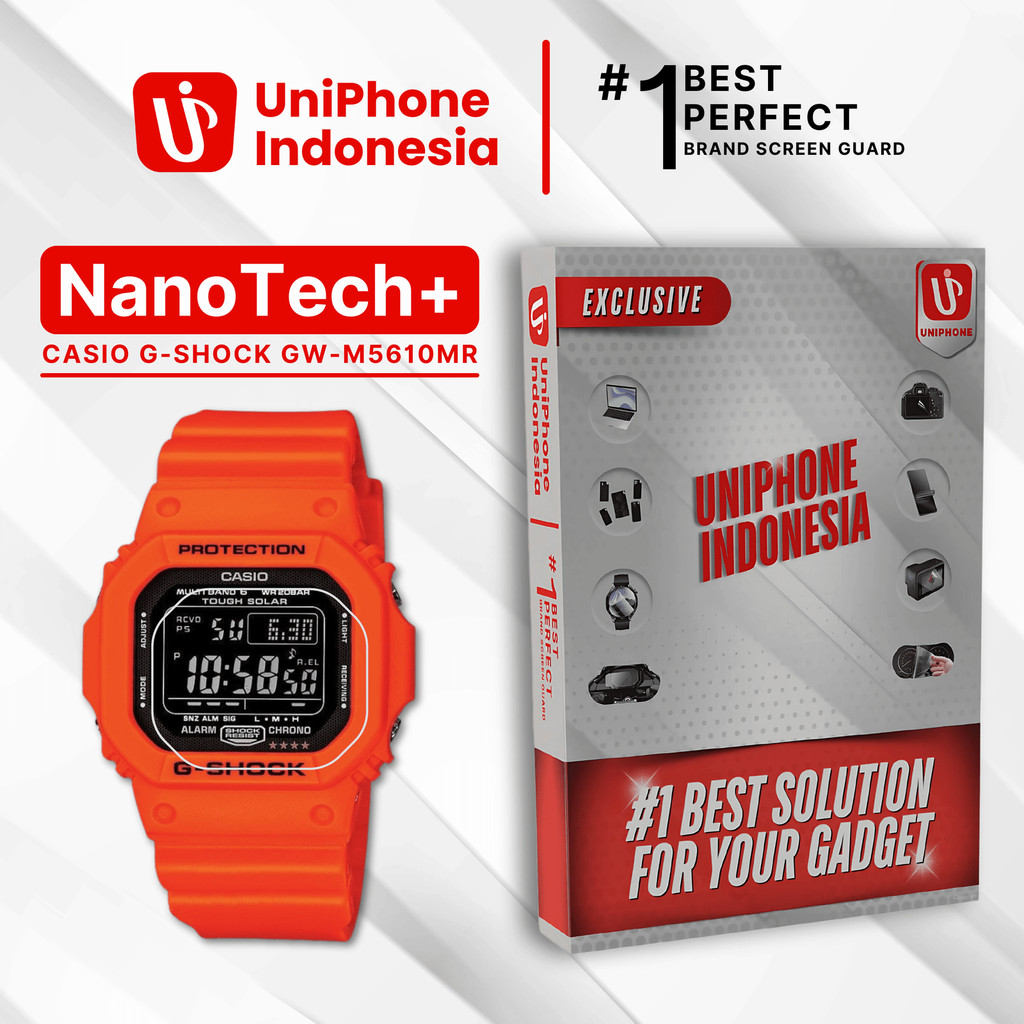 UniPhon EPU BIO GENESIS Hydrogel for Casio Smartwatch G-Shock GW-M5610MR / Screen Guard (Nanotech+ 1