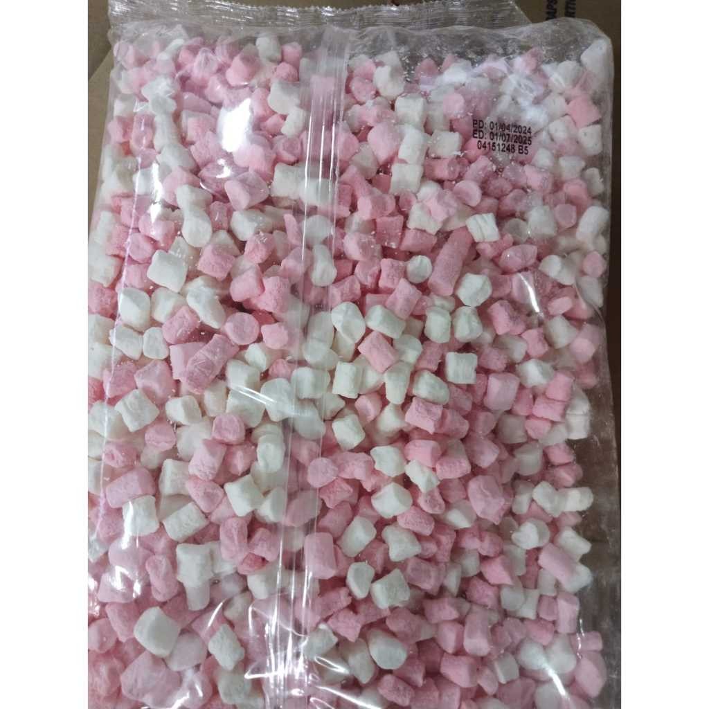 

Corniche Marshmallow Mini Pink White 1kg - Marshmellow Marsmellow