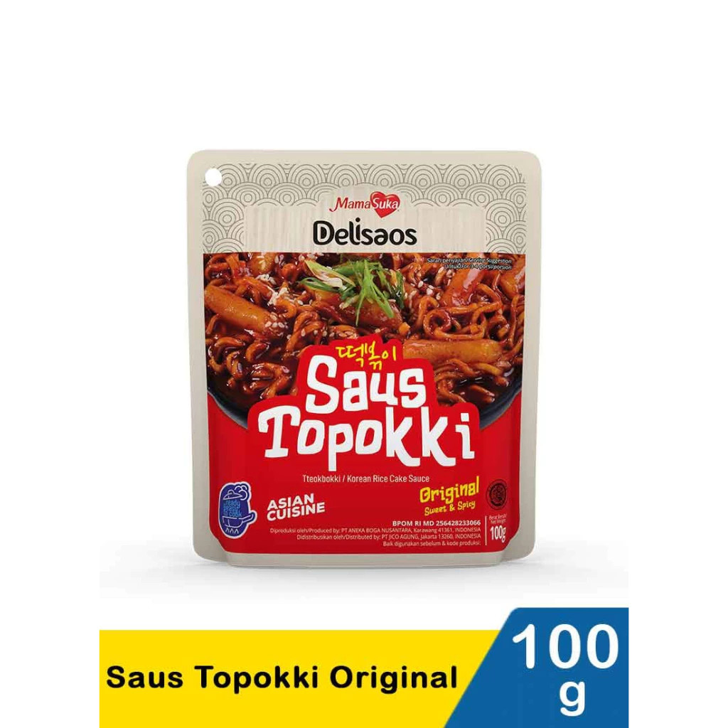 

MamaSuka Delisaos Saus Topokki Korean Topokki Sauce 100 Gram