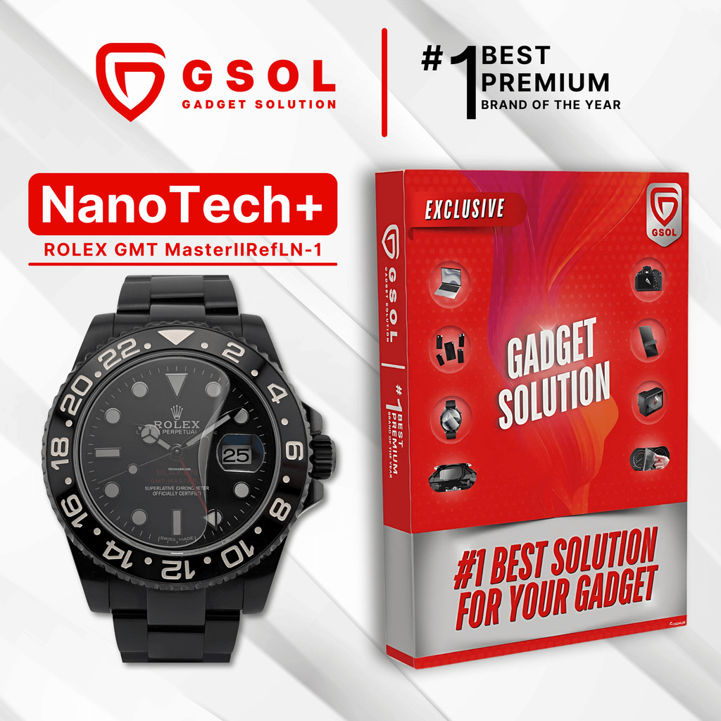 GSOL EPU BIO GENESIS Hydrogel for Rolex GMT Master II Ref 116710LN 1 / Screen Guard (Nanotech+ 100% 