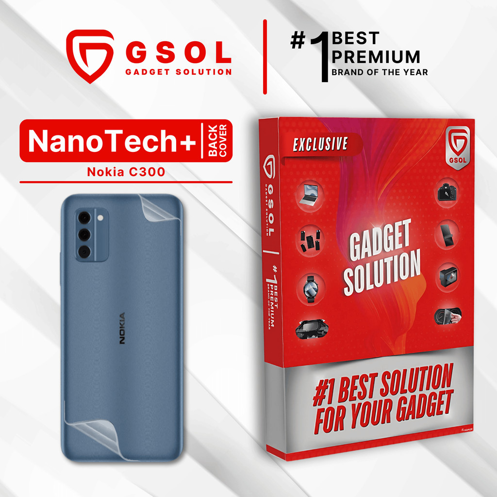 GSOL EPU BIO GENESIS Hydrogel for Nokia C300 / Back Cover Guard (Nanotech+ 100% Recycle) Premium Hid