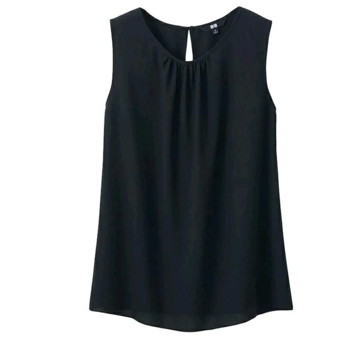 PREMIUM Inner Tanpa lengan Seleveles Tang top Atasan Wanita Hitam Putih Polos Jumbo S M L XL XXL