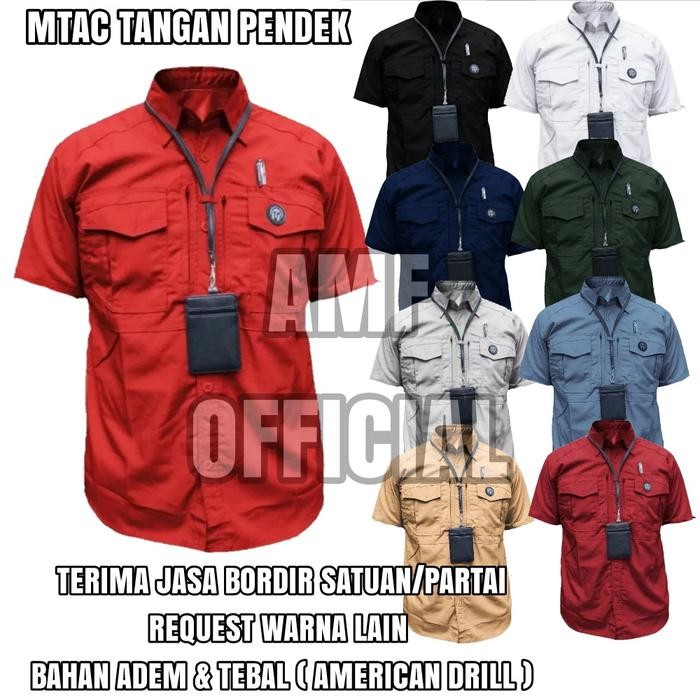 PREMIUM Kemeja Reskrim / Kemeja Lapangan / Kemeja M-Tac Tangan Pendek Jumbo