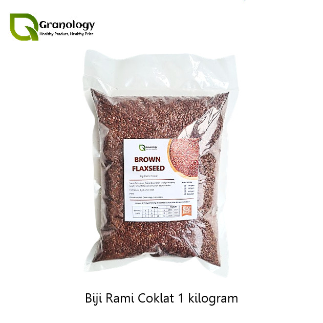 

Brown Flax Seed / Biji Rami Coklat (1 kilogram) by Granology