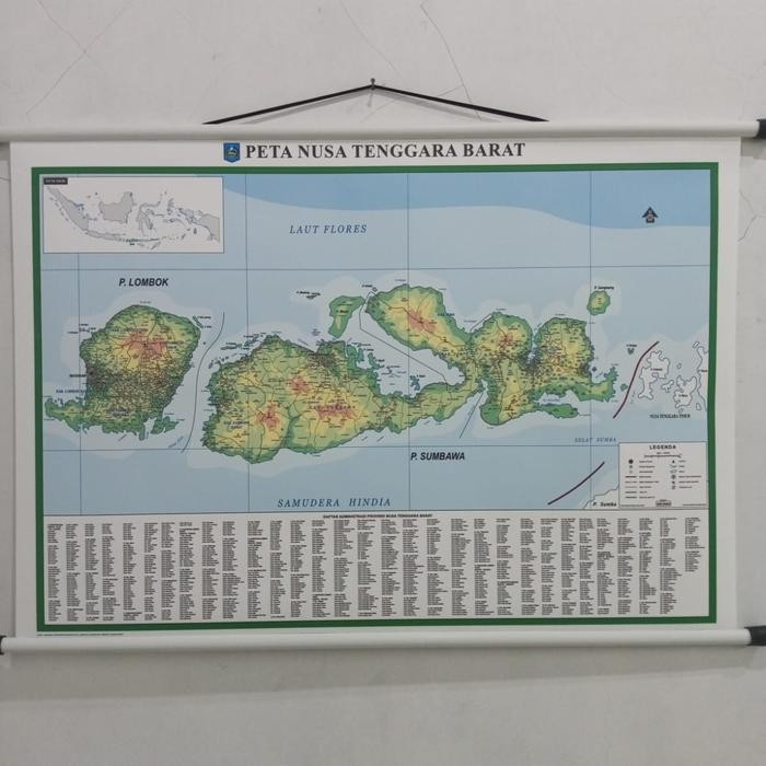 

TERLARIS PETA NUSA TENGGARA BARAT BINGKAI READY