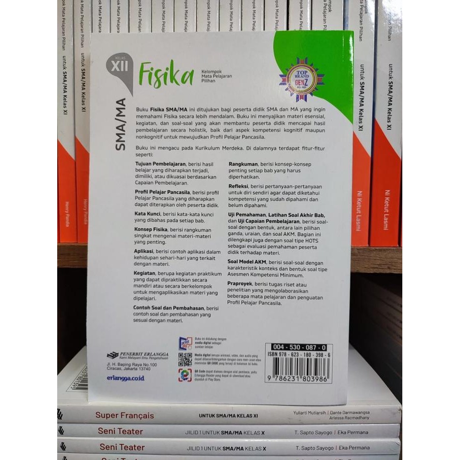 

PROMO BUKU FISIKA KELAS 3/12 SMA KELOMPOK PILIHAN KURIKULUM MERDEKA ERLANGGA READY