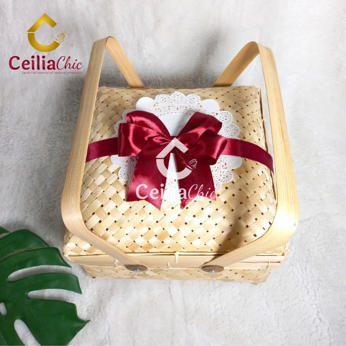 Besek Bambu Premium Sokase Besek Cantik Termurah Besek Kaki Hampers
