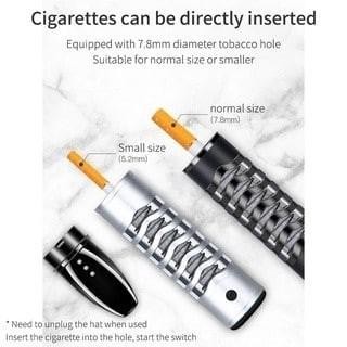 Asbak Rokok Portable Enclosed with USB Tungsten Coil Lighter TH2810