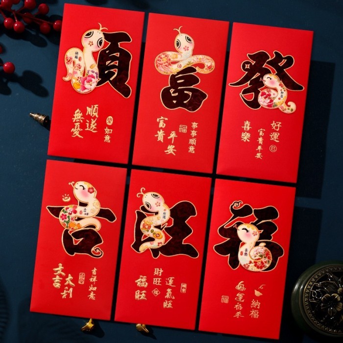 

>>>>>] NEW 2025 Angpao Ular Premium isi 6 Angpau Tebal Kilap Ampau Premium Panjang Angpau Bentuk