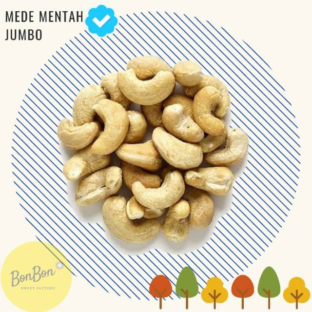 

Kacang Mede Mentah Jumbo Grade SUPER / Kacang Mete Mente Menteh Belum Matang 1 KG