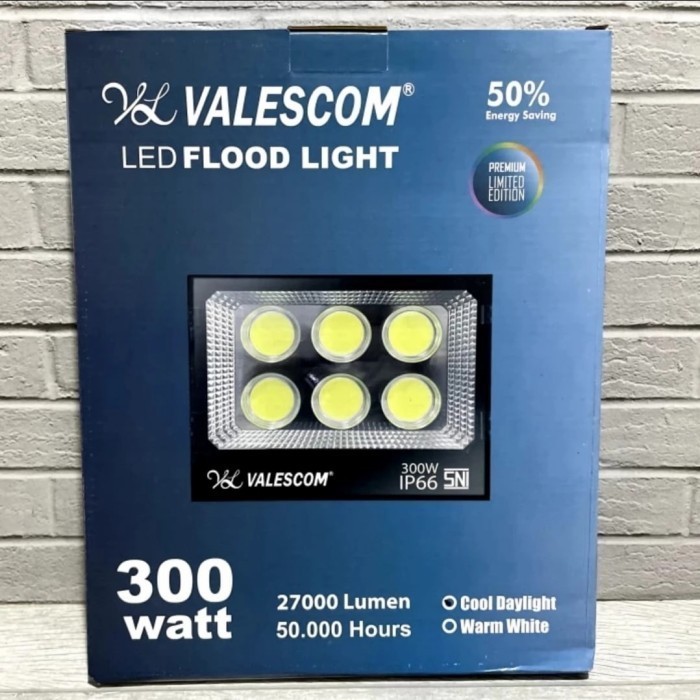 BARANGUNIK2021 -LAMPU SOROT LED VALESCOM COB 300 WATT 300W SUPER BRIGHT CAHAYA PUTIH / LAMPU SOROT