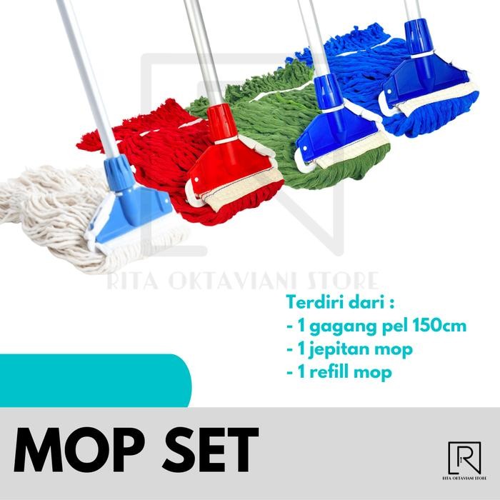 Mop Set ( Alat Pel ) + Tangkai
