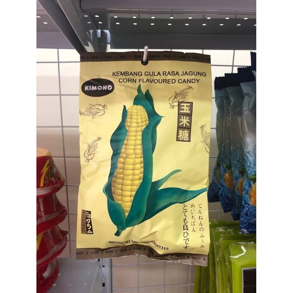 

Kimono Corn Flavored candy / Permen Kimono Rasa Jagung 150g