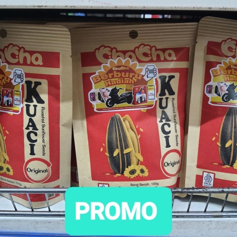 

kuaci chacha sunflower seeds halal BPOM PROMO