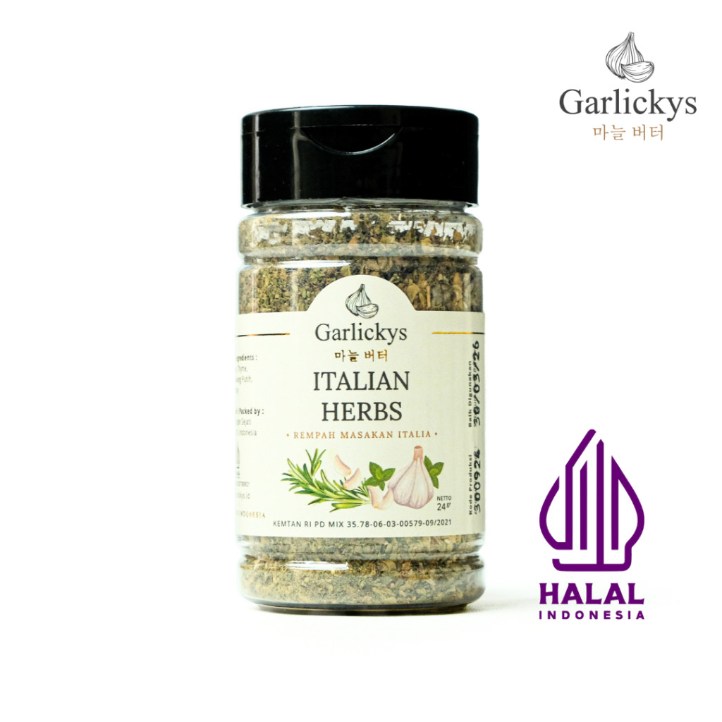 

GARLICKYS Italian Herbs Seasoning Mix Herbs Premium Quality Bumbu Bubuk