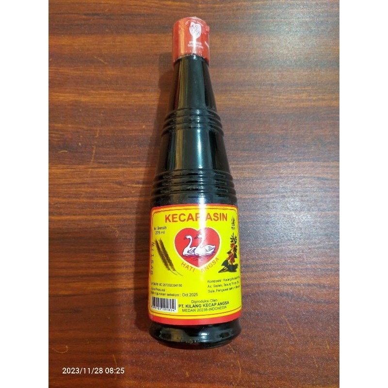 

KECAP ASIN CAP HATI DUA ANGSA 275 ml ( merah)