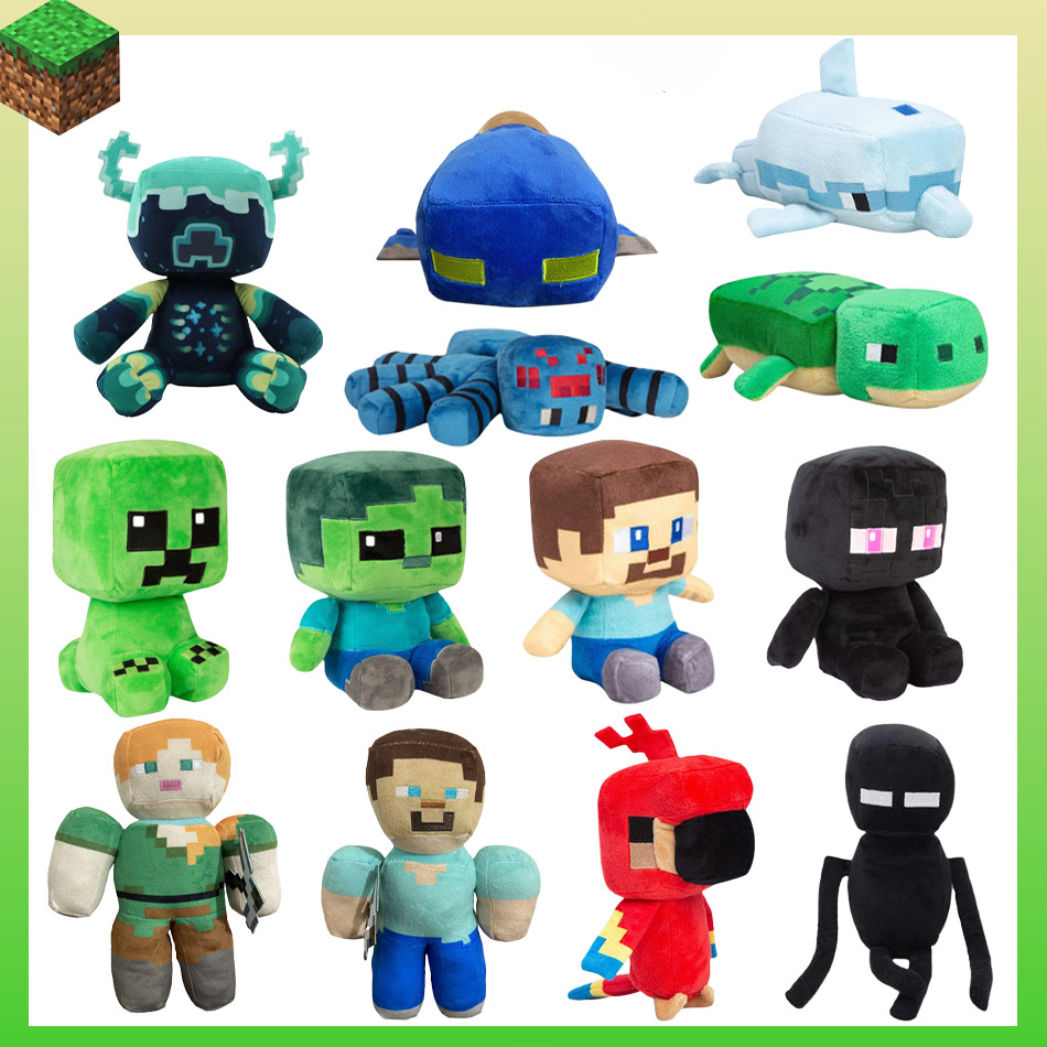 Game Figure My Worlds Animal Plush Doll Toy Pig Enderman Creeper Sheep Plushie Soft Collection Doll