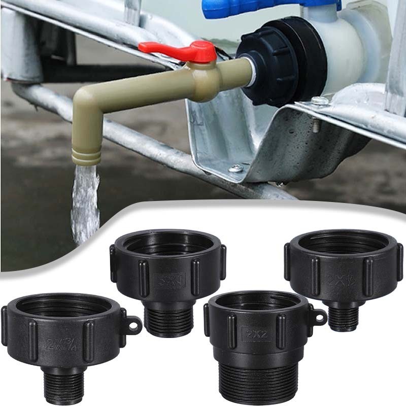 Tutup Tangki Ibc Water Mur 2 Inch Drat Toren 3/4 Universal Adaptor Pembuangan Konektor Adaptor Tutup