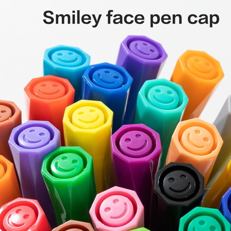 

DELI JUMBO FELT PEN / COLOR MARKER / SPIDOL WARNA ANAK 12/24 WARNA MUDAH DICUCI EC155
