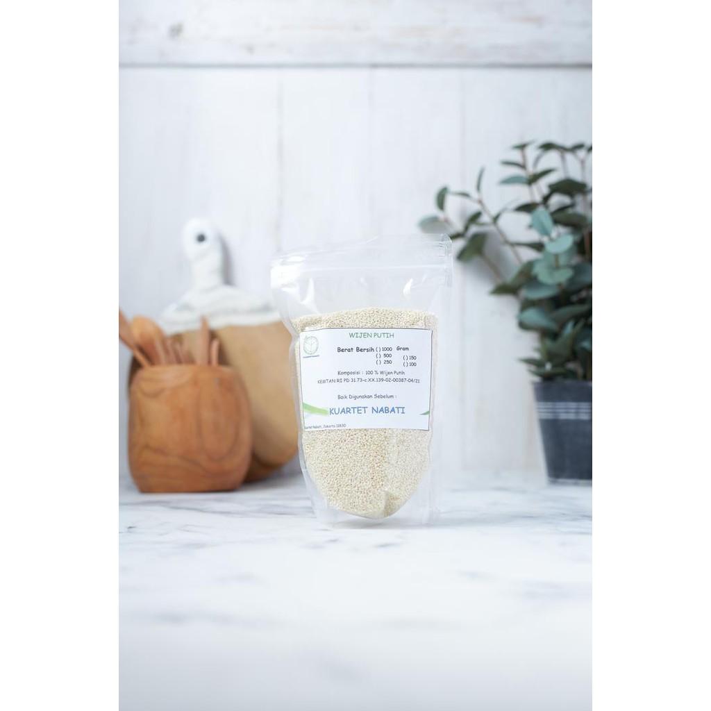 

JTTOP" 250GR WIJEN PUTIH MENTAH - RAW WHITE SESAME SEEDS