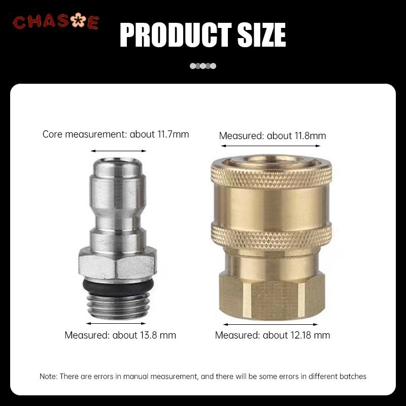 2 Buah Coupler Adaptor Katup Udara Pistol Air Tekanan Tinggi/Nosel Konektor Cepat Pistol Air Tekanan