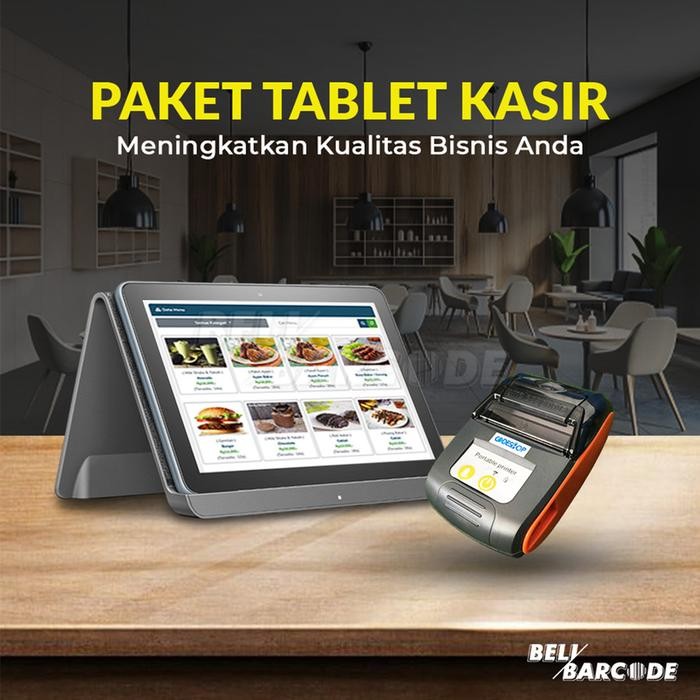 PAKETAN MESIN KASIR (LACI UANG+PRINTER THERMAL PORTABLE+SCANNER 2D)