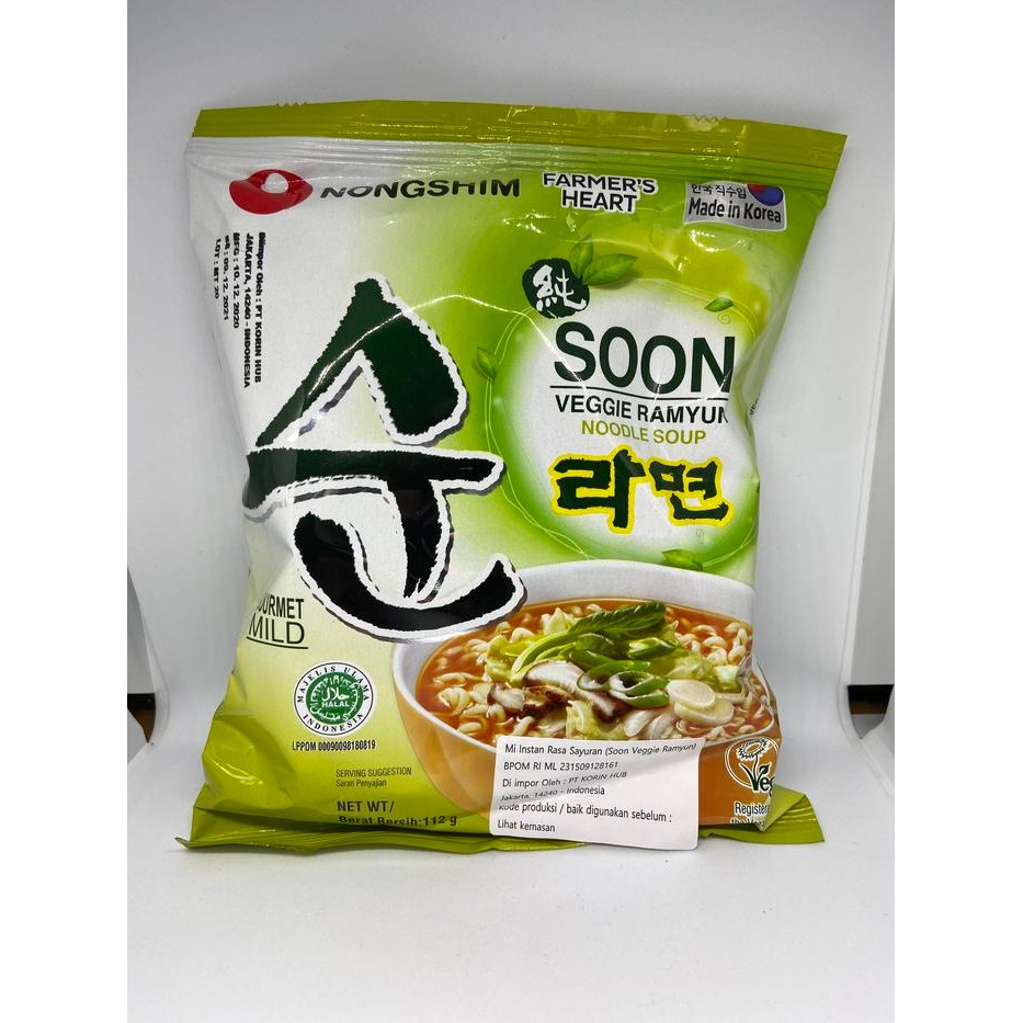 

Promo Terbatas Nong Shin Soon Vegie Ramyun 112 Gr Aman