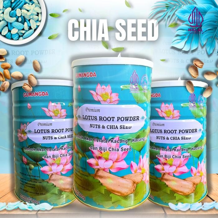 

JTTOP" OUFEN LOTUS ROOT POWDER CHIA SEED NUTS BUBUR AKAR TERATAI