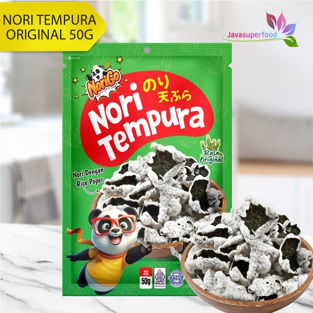 

Omahjajanan [ Bundling] Halal Ngo N Tempura 50Gr + Ngo N Tempura 25Gr / Snack N / Snack Rumput Laut