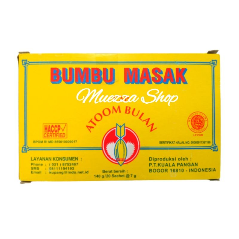 

Sega Tungtung Bumbu Atoom/Atom Bulan Box Sachet 7 Gram