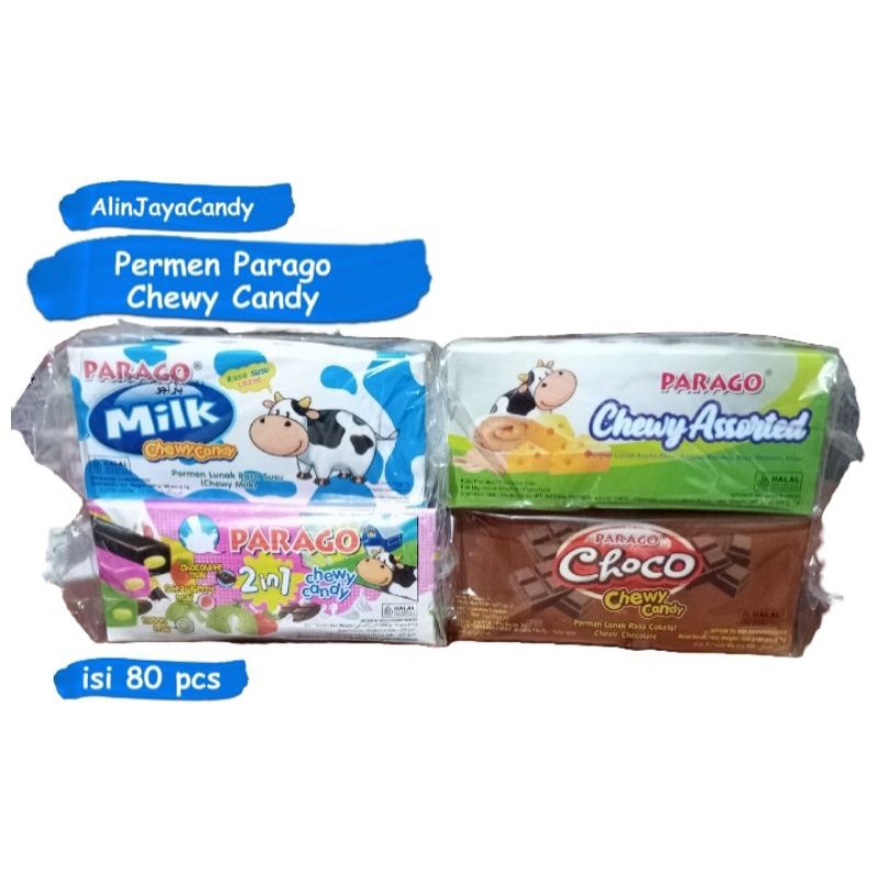 

Omahjajanan Permen Parago Chewy Candy Isi 80 Pcs Permen Lunak Parago