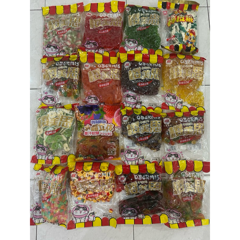 

Restokobar !! Permen Obermis Import China / Gummy Fruit Candy Halal Mix / Campuran Custom 1 Kg