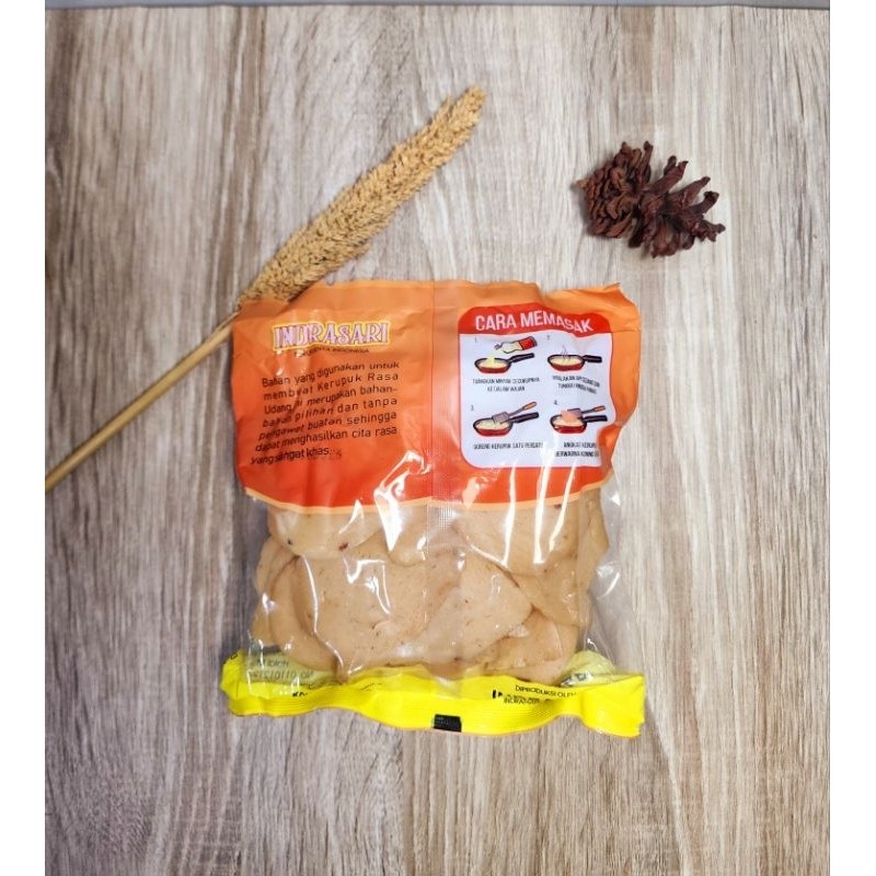 

Omahjajanan Kerupuk Udang Indrasari Plastik Orange Ukuran Besar High Quality .Kemasan 250 Gram